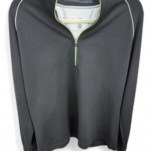 Robert Graham ‘X’ Black Quarter-Zip Pullover